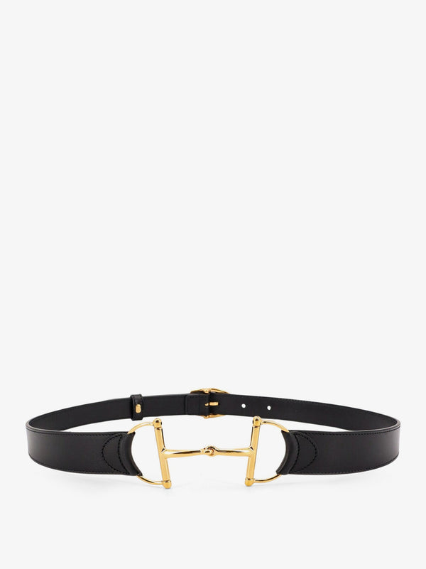 Gucci Leather Belt With Maxi Metal Horsebit