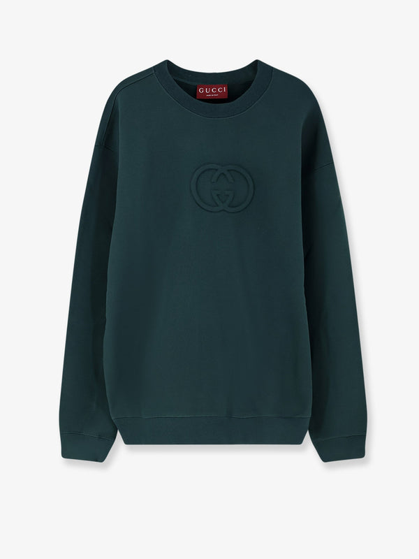 Gucci Cotton Sweatshirt With Gg Incrocio Detail