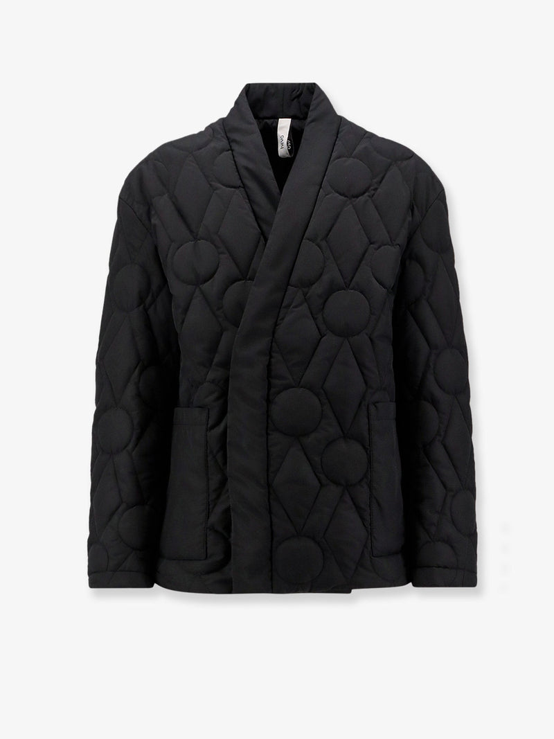 Hevo Hevo Faeto Quilted Nylon Down Jacket Black - World Class Fashion