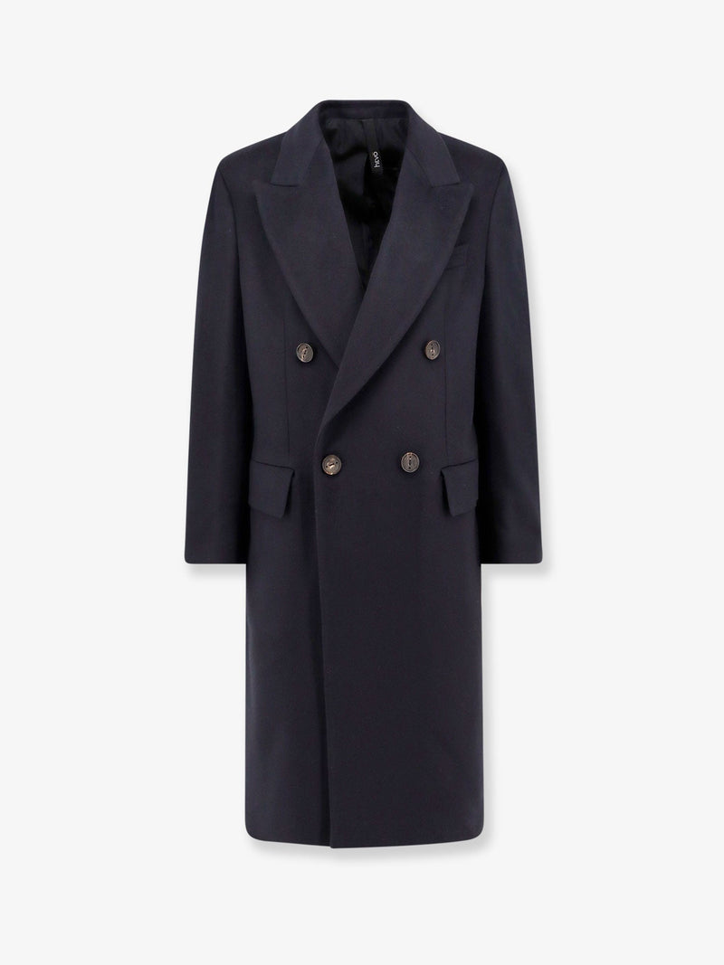 Hevo Hevo Cashmere Coat Blue Men - World Class Fashion