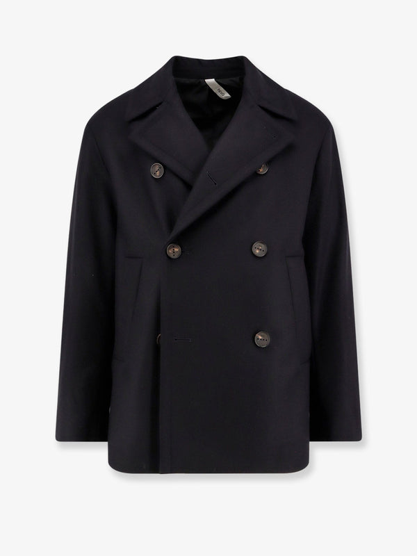 Hevo Trani Double-Breasted Wool Blend Coat
