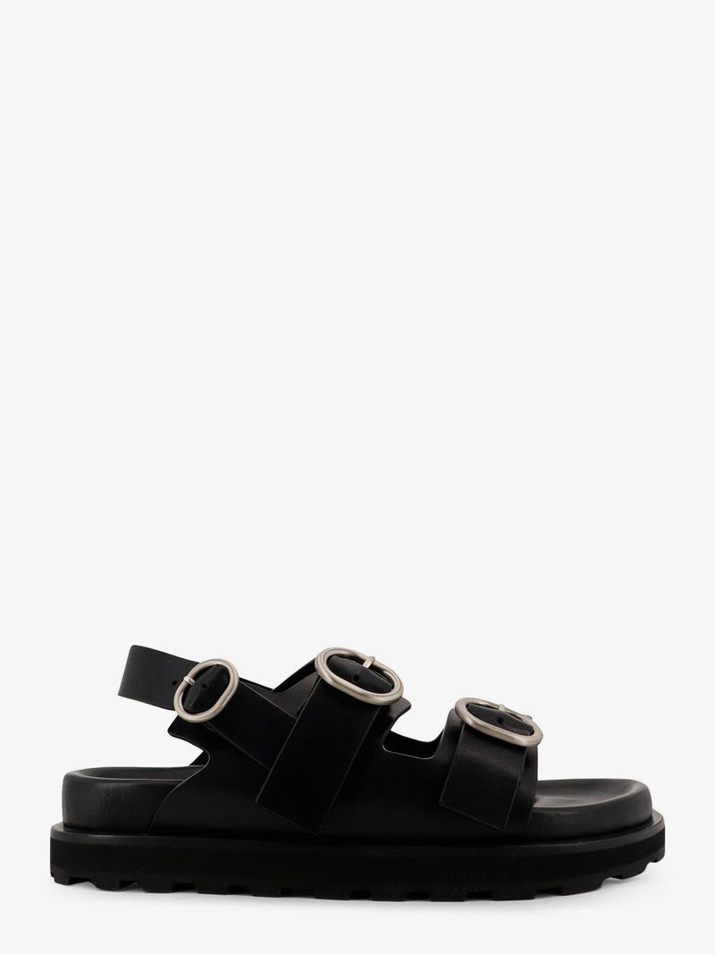 Jil Sander Jil Sander Leather Sandals Black Men - World Class Fashion