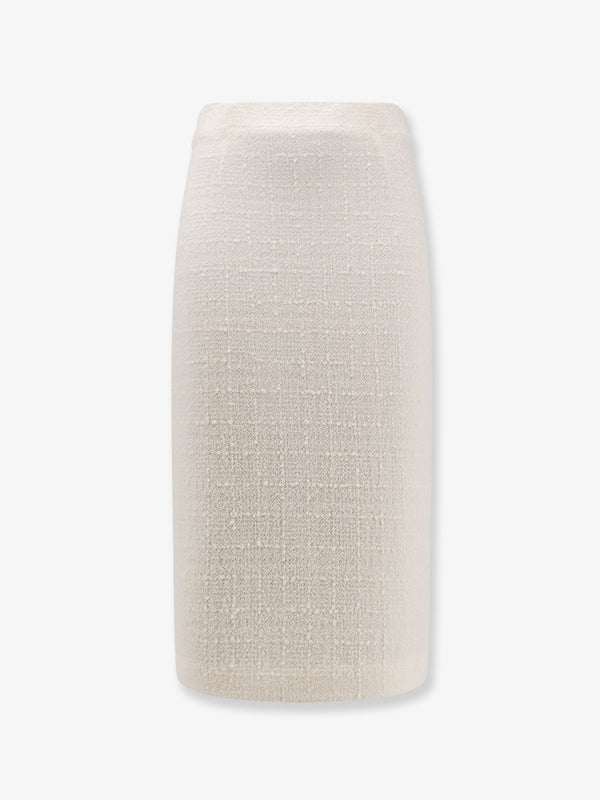 Lardini Blainef Bouclé Wool Midi Skirt