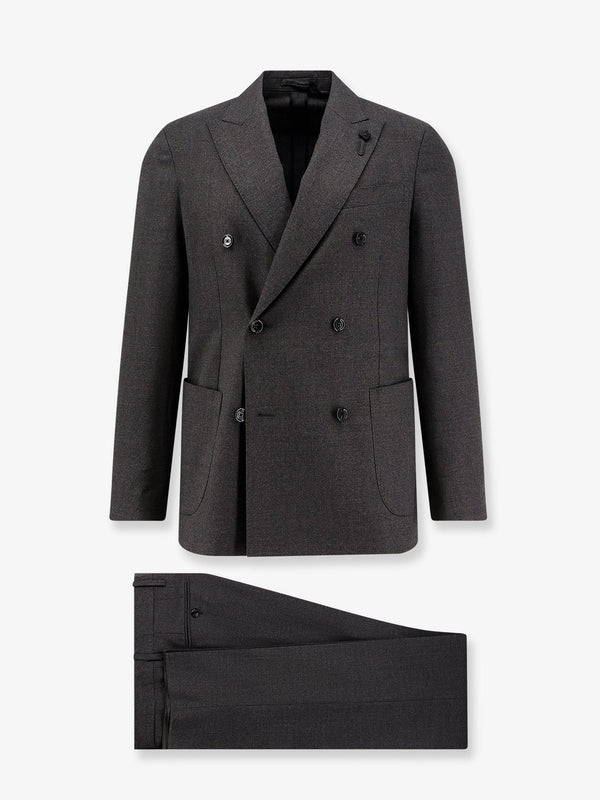 Lardini Roma Double-Breasted Wool Suit