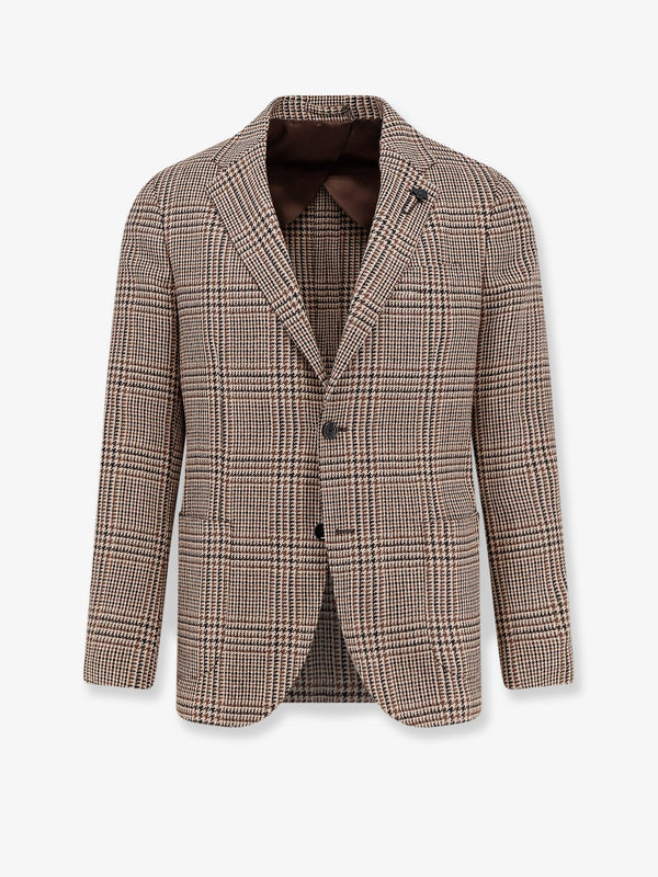 Lardini Madras Wool Blend Blazer