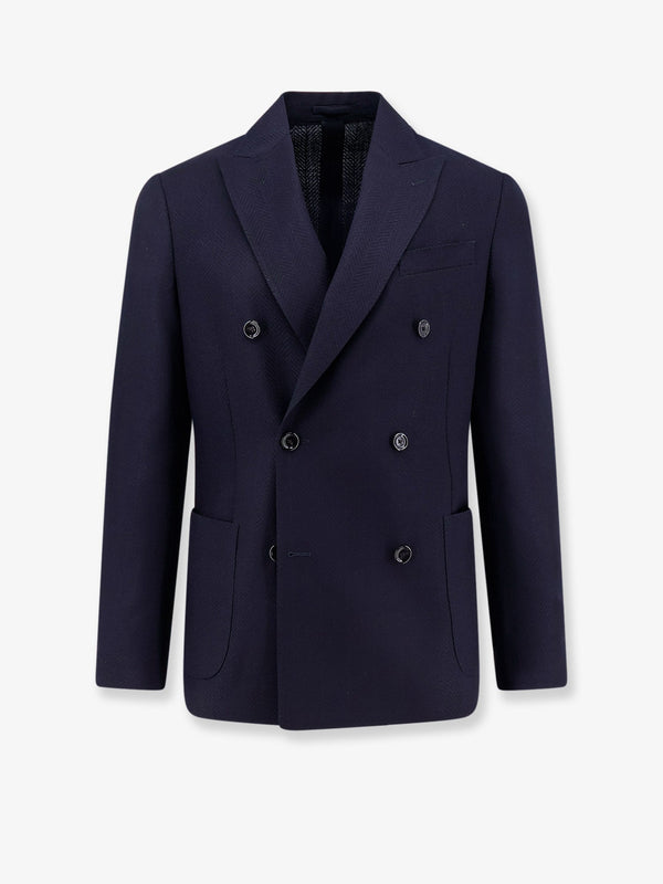 Lardini Roma Pure Virgin Wool Double-Breasted Blazer