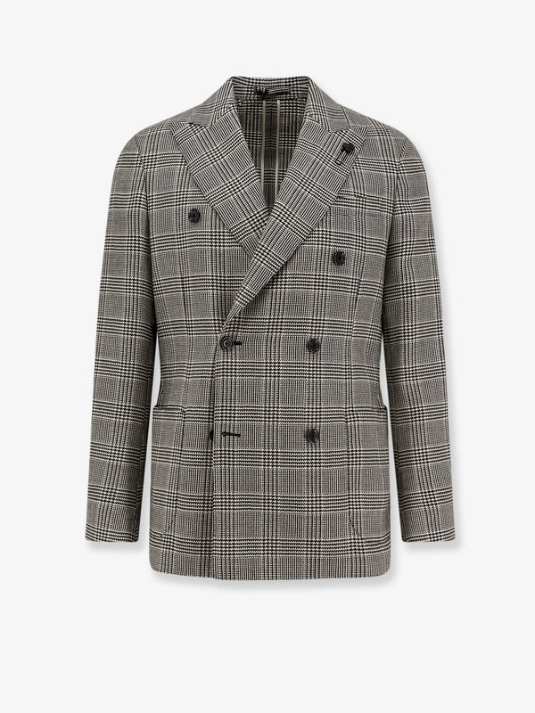 Lardini Roma Double-Breasted Virgin Wool Blazer
