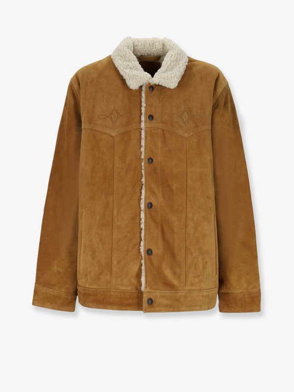 Levi'S Suede Jacket With Faux Fur Lining