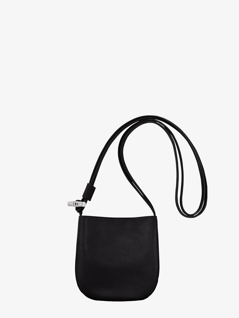 Longchamp Paris Longchamp Paris Le Roseau Leather Shoulder Bag Black - World Class Fashion