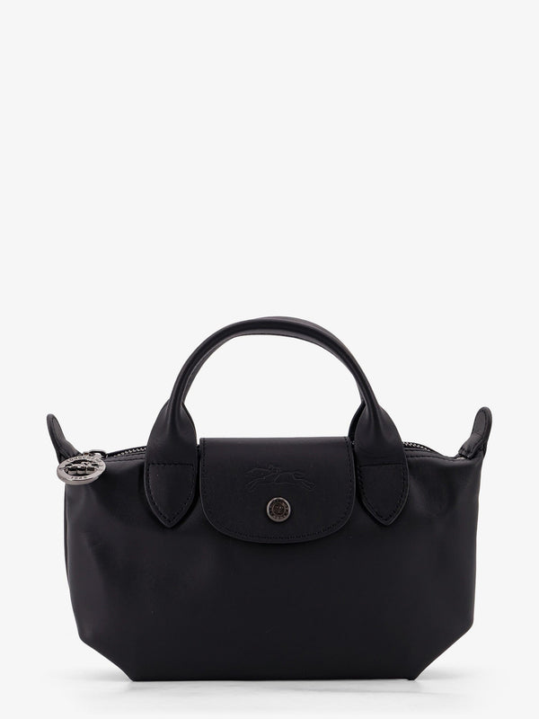 Longchamp Paris Le Pliage Xtra Leather Shoulder Bag With Engraved Logo