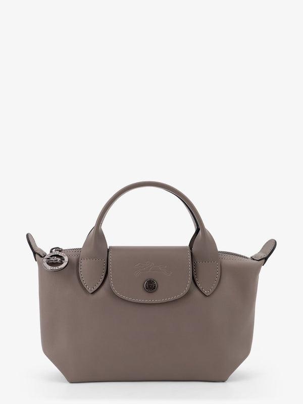 Longchamp Paris Le Pliage Xtra Leather Shoulder Bag With Engraved Logo