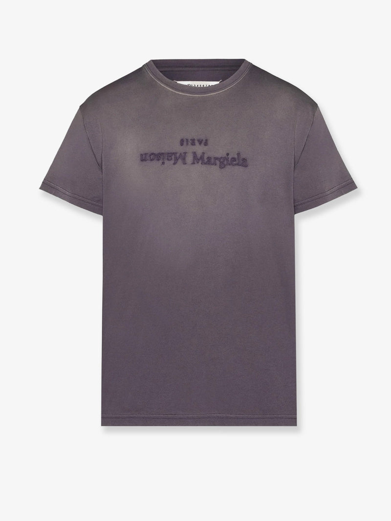 Maison Margiela Maison Margiela Cotton T-Shirt Rewashed Effect Purple - World Class Fashion