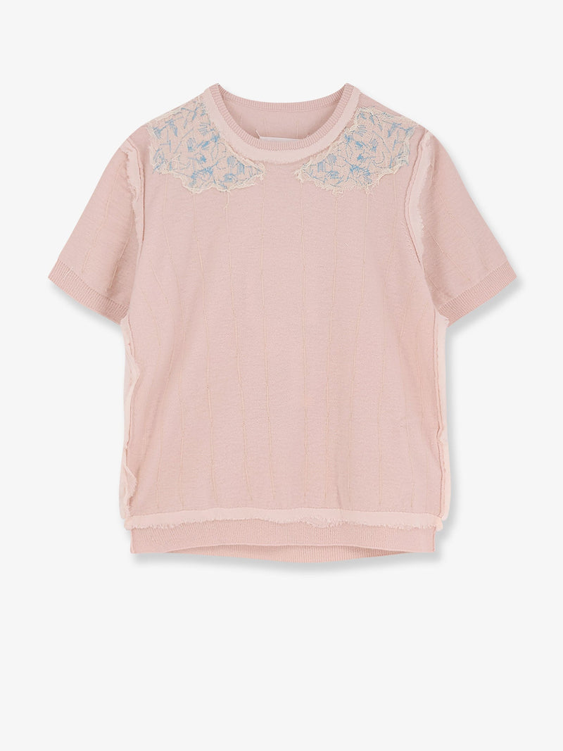 Maison Margiela Maison Margiela Virgin Wool Sweater Pink - World Class Fashion