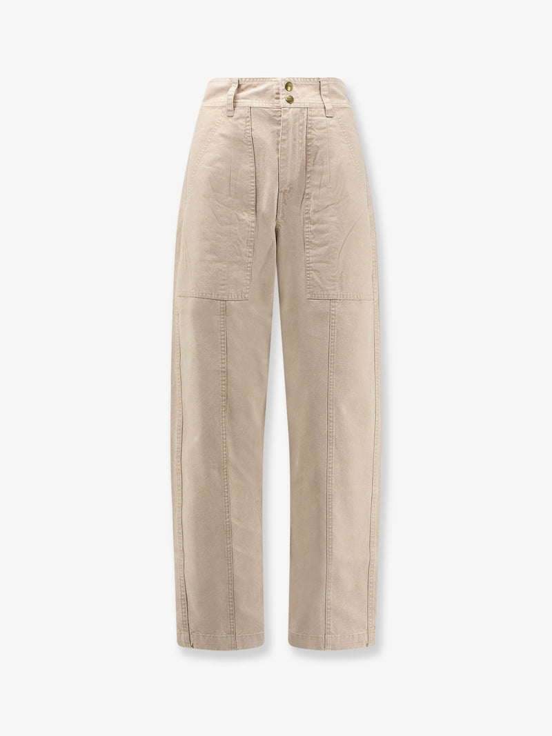 Marant Étoile Marant Étoile Kiana Pantalones Vaqueros Beige - World Class Fashion