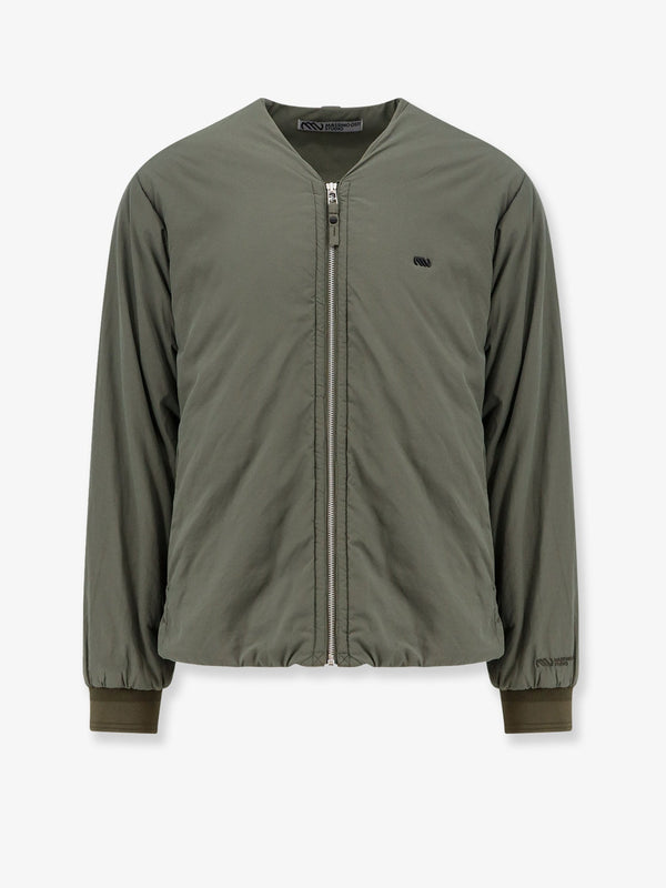 Massimo Osti Nylon Jacket With Metal Logo Patch On The Front