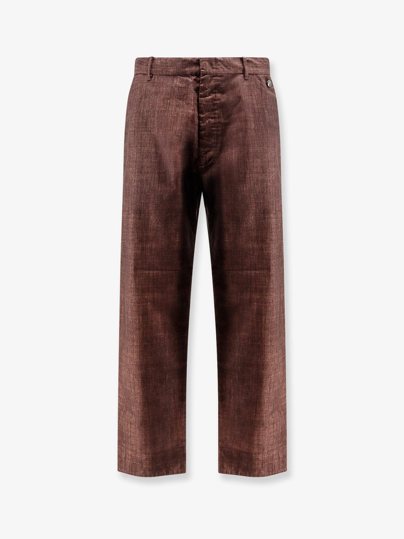 Massimo Osti Massimo Osti Wool Gum Trousers Brown - World Class Fashion