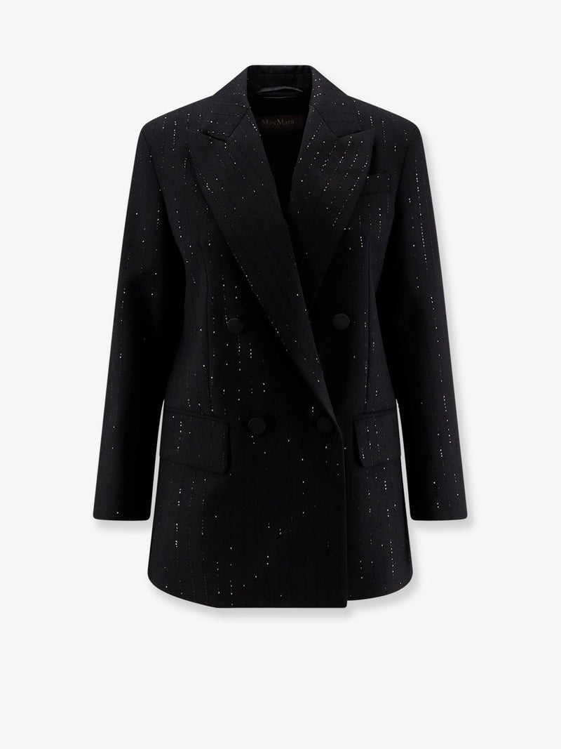Max Mara Americana de lana virgen Appia de Max Mara en color Nero - World Class Fashion