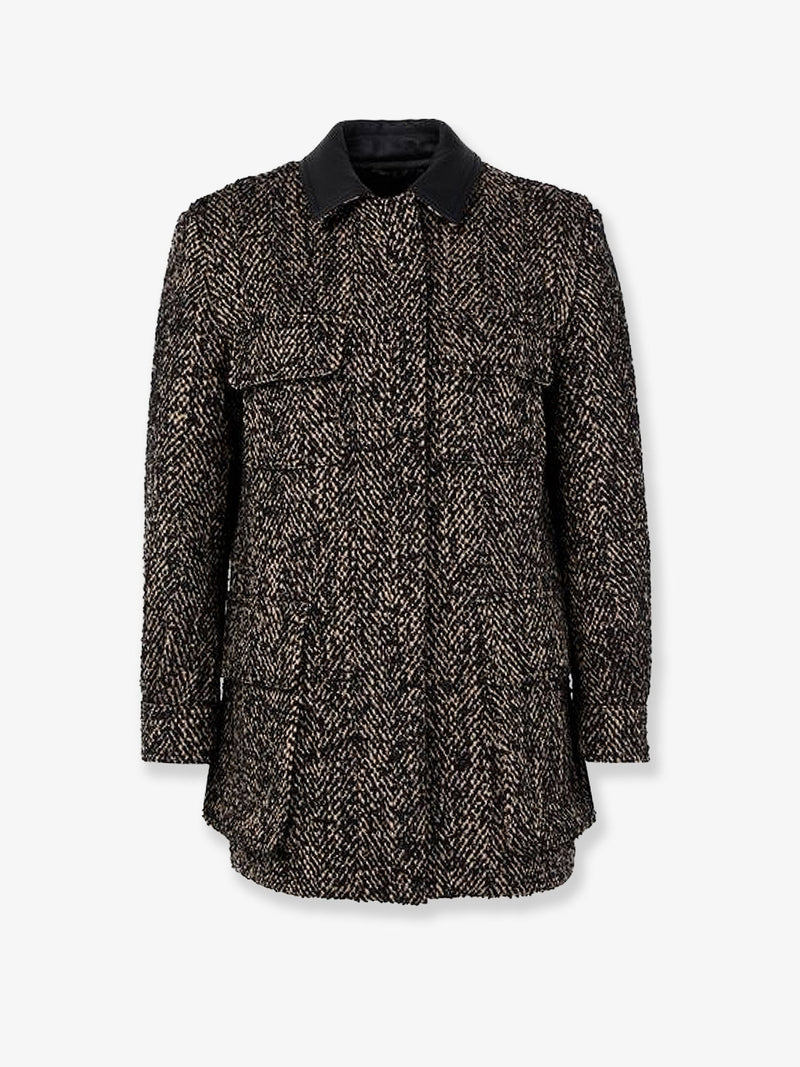 Max Mara Abrigo Angio de lana virgen de Max Mara, color negro - World Class Fashion