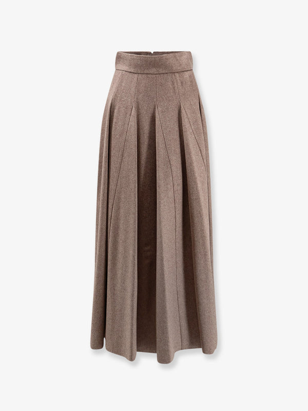 Max Mara Bellico Virgin Wool Long Skirt