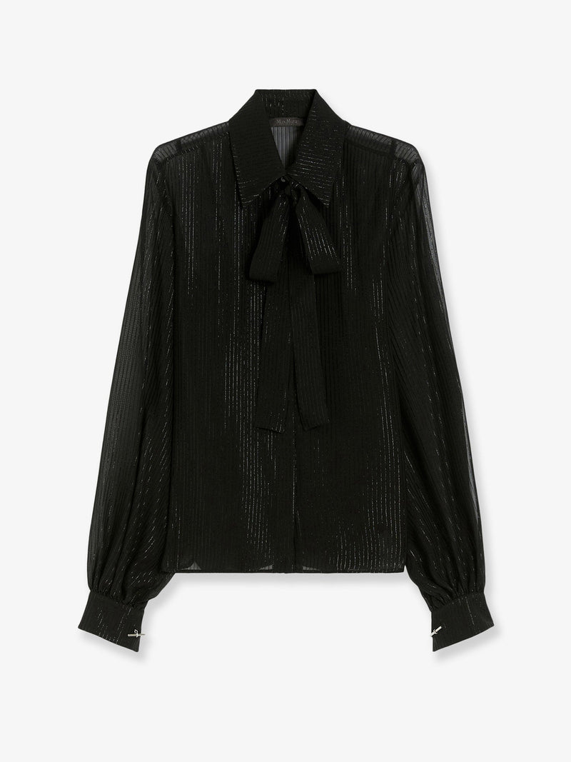Max Mara Max Mara Scafati Silk Shirt Black Women - World Class Fashion