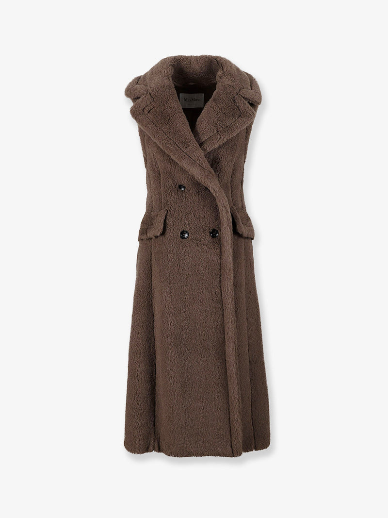 Max Mara Abrigo sin mangas Boario de mezcla de alpaca en color marrón de Max Mara - World Class Fashion