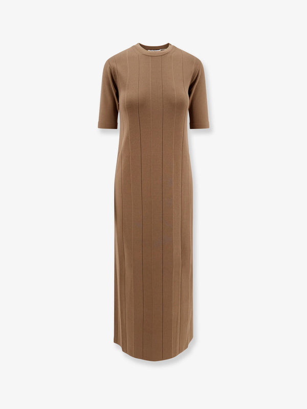 Max Mara Orafo Viscose Blend Midi Dress