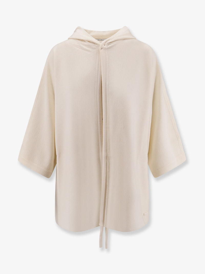 Max Mara Cárdigan Max Mara Aster de lana virgen blanco - World Class Fashion