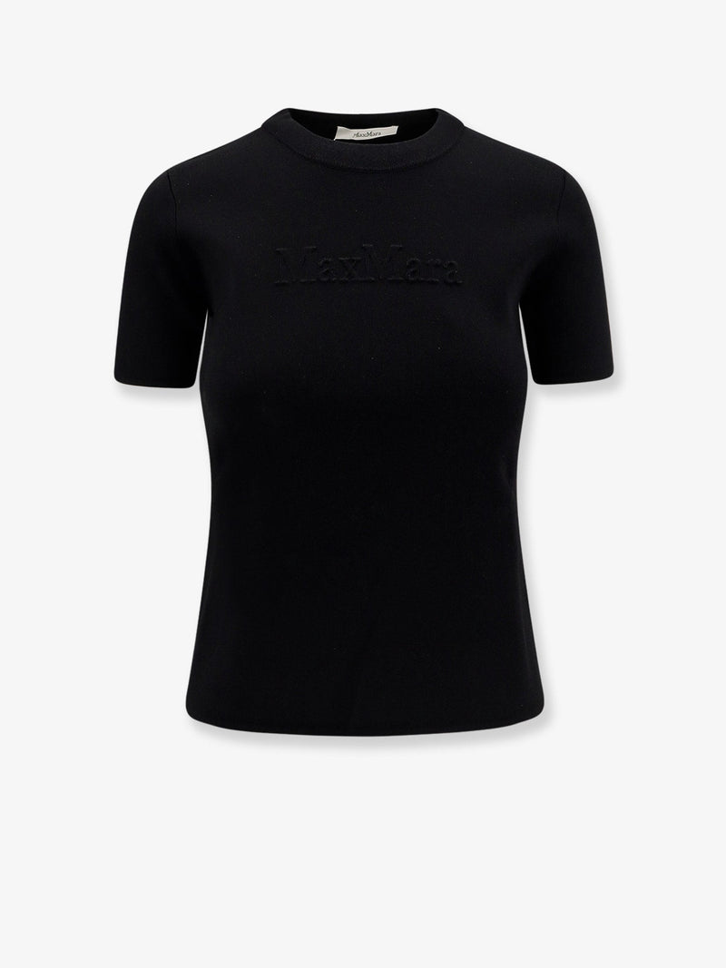 Max Mara Max Mara Adelio Viscose Blend T-Shirt Black - World Class Fashion