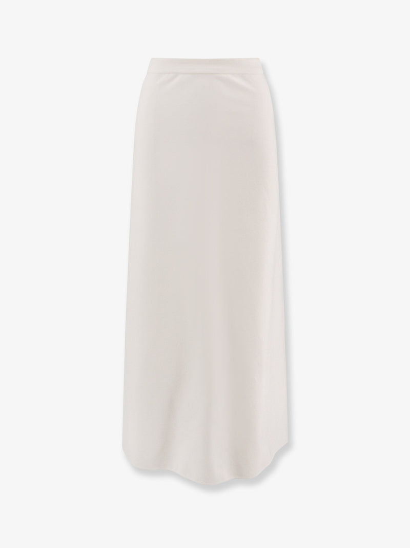Max Mara Max Mara Falda de viscosa Vernice blanca - World Class Fashion