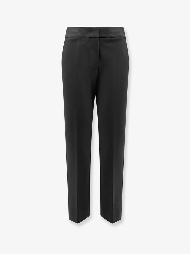Max Mara Pantalones Max Mara Pegno de mezcla de viscosa negros - World Class Fashion