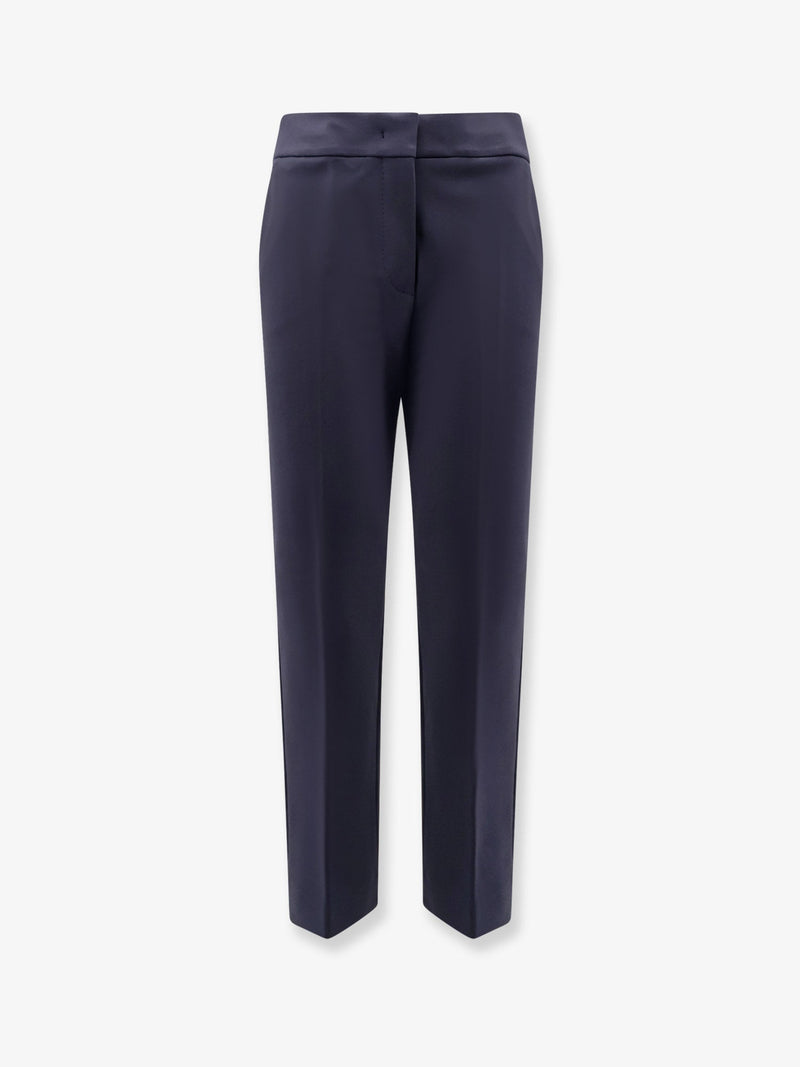 Max Mara Pantalones de mezcla de viscosa Max Mara Pegno, color azul - World Class Fashion