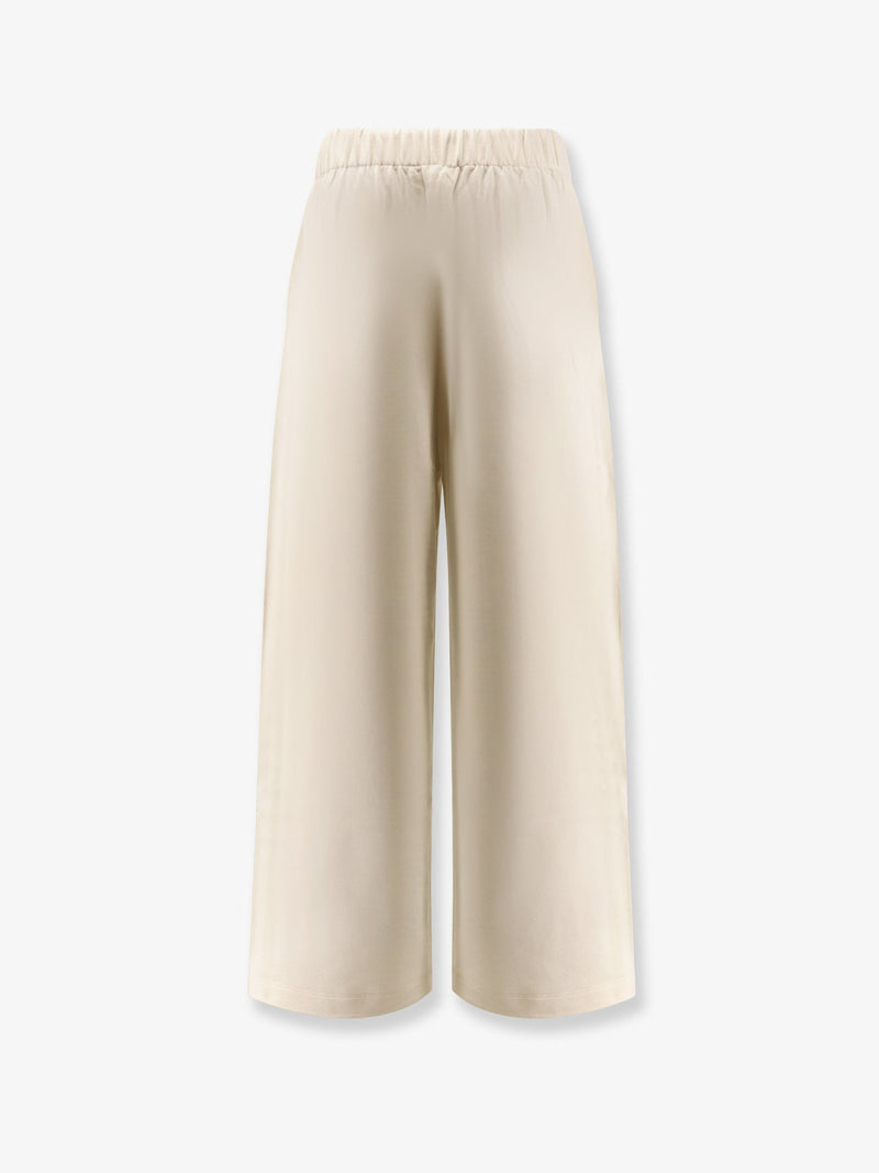 Max Mara Max Mara Filovia Pantalón Jogger de Seda y Algodón Blanco - World Class Fashion