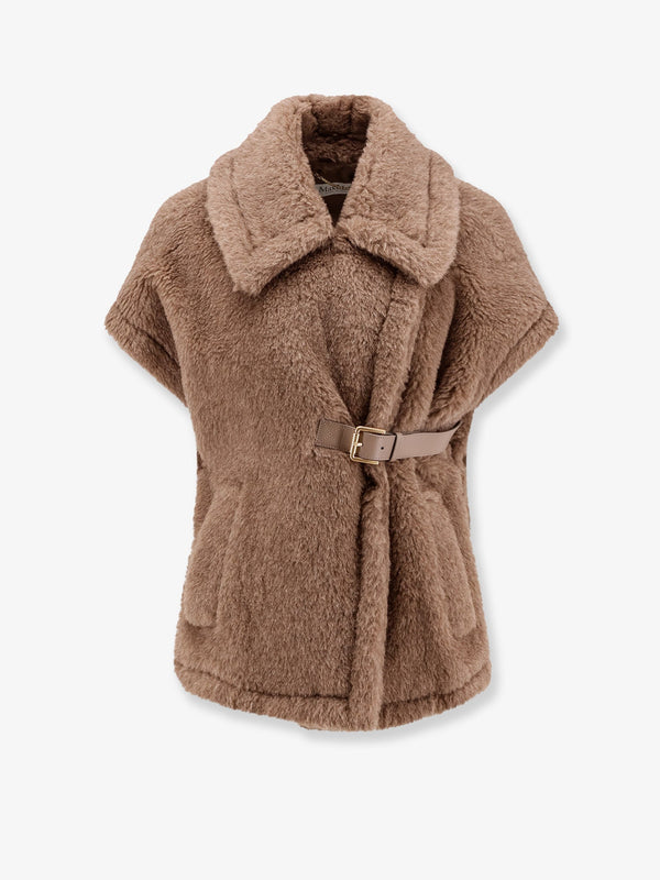 Max Mara New Abavo Alpaca And Cashmere Sleeveless Coat