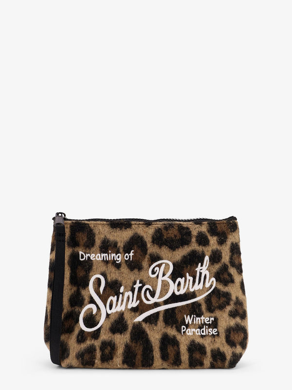 Mc2 Saint Barth Aline Felt Leo Clutch Bag