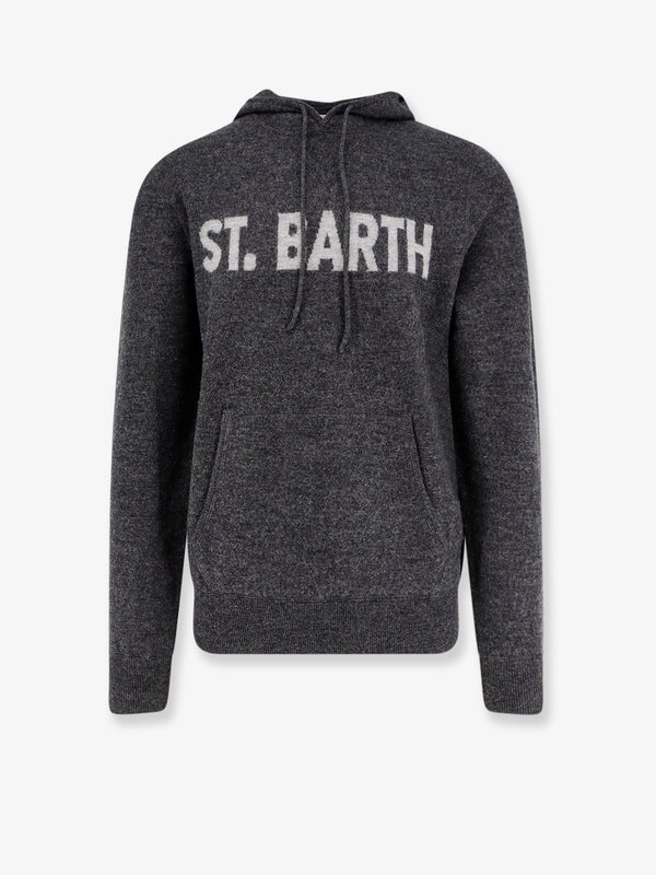 Mc2 Saint Barth Jack Wool Sweatshirt With Front Logo Inlay
