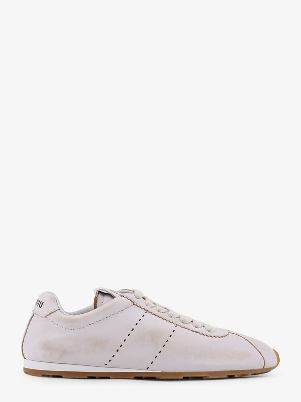 Miu Miu Plume Low-Top Leather Sneakers