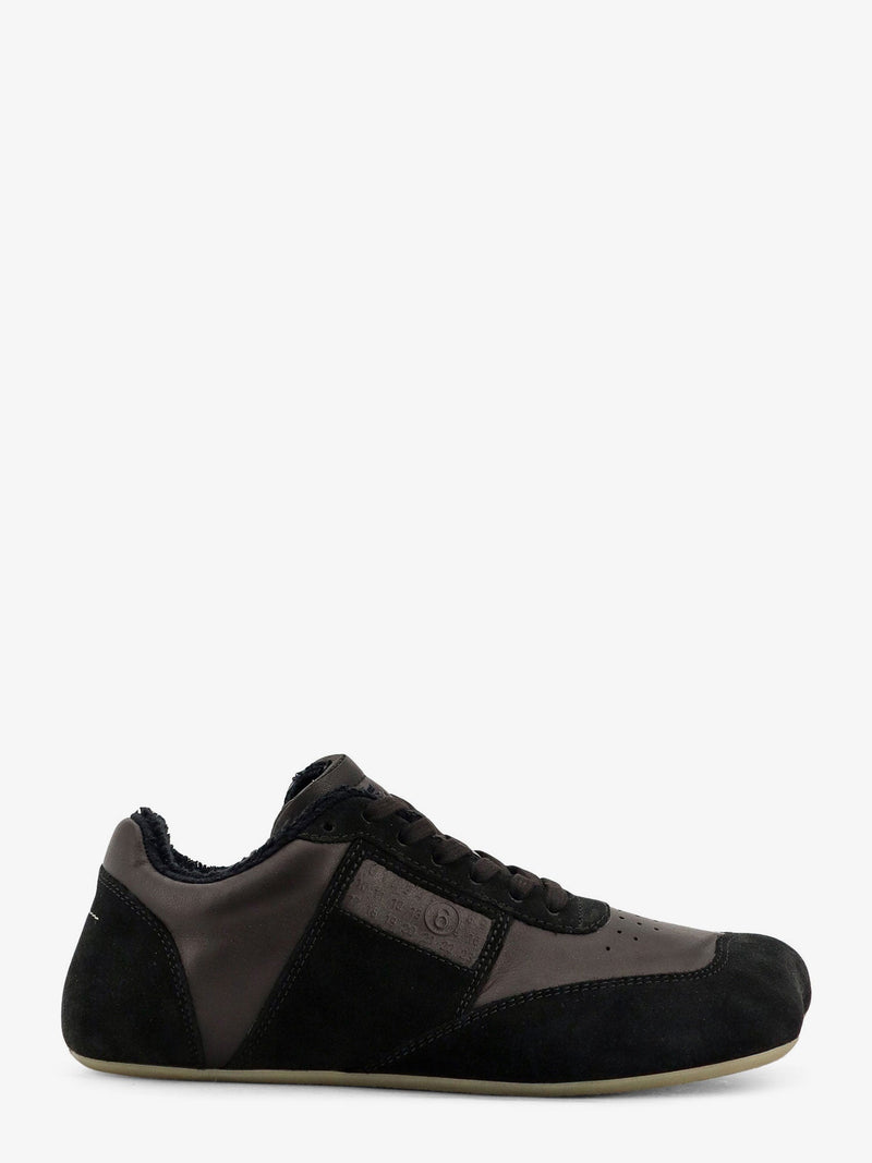 MM6 Maison Margiela Zapatillas Anatomic de ante y piel en negro de MM6 Maison Margiela - World Class Fashion