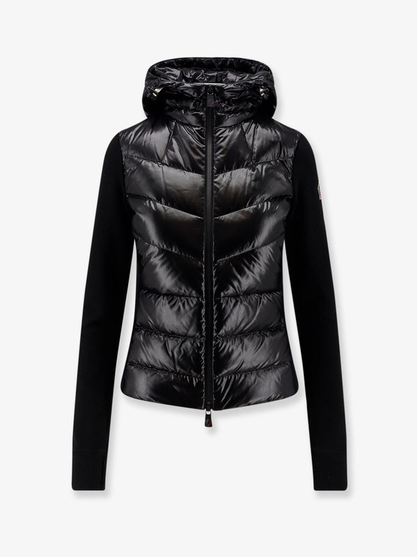 Moncler Grenoble Nylon Down Jacket With Fleece Inserts