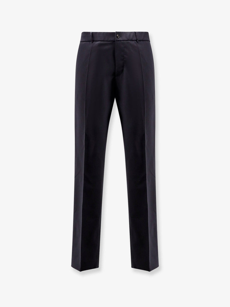 Moncler Moncler Wool Blend Trousers Blue Men - World Class Fashion