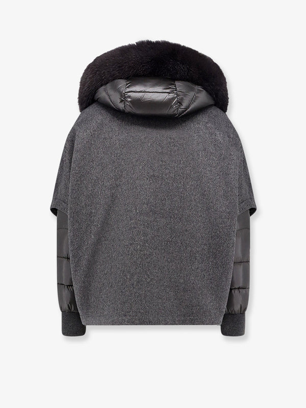Moorer Pegaso-Cwr Sleeveless Wool And Cashmere Coat