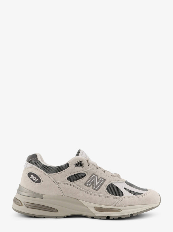 New Balance 991 Mesh And Suede Low-Top Sneakers