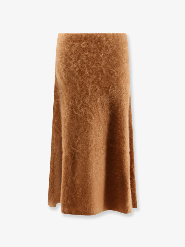 Nude Cashmere Midi Skirt