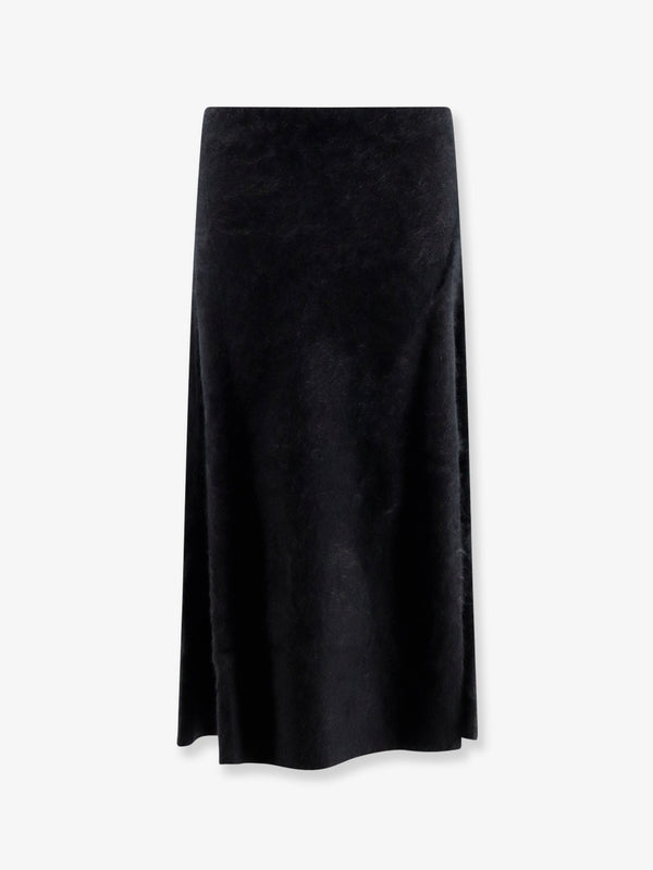 Nude Cashmere Midi Skirt