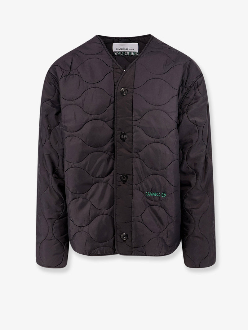 Oamc Peacemaker Oamc Peacemaker Compact Liner Quilted Jacket Black - World Class Fashion