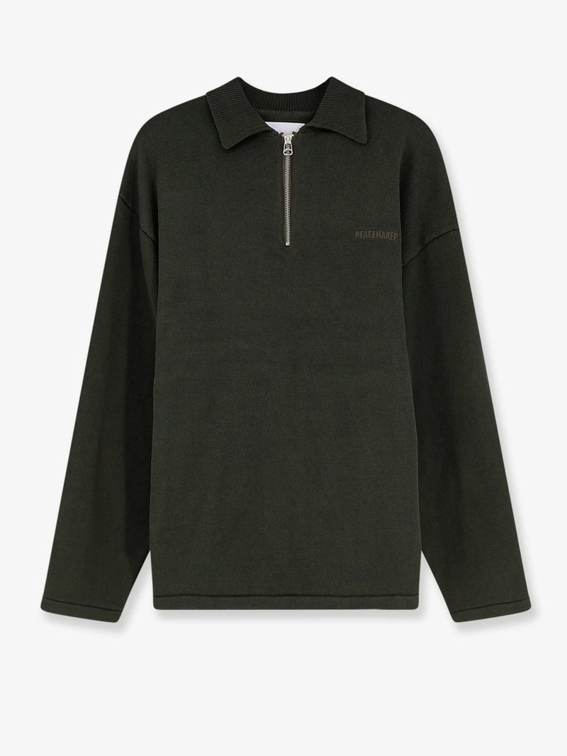 Oamc Peacemaker Oamc Peacemaker Cotton Polo Shirt Green - World Class Fashion