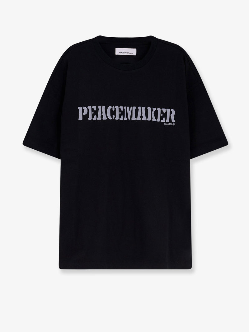 Oamc Peacemaker Camiseta de algodón Oamc Peacemaker negra - World Class Fashion