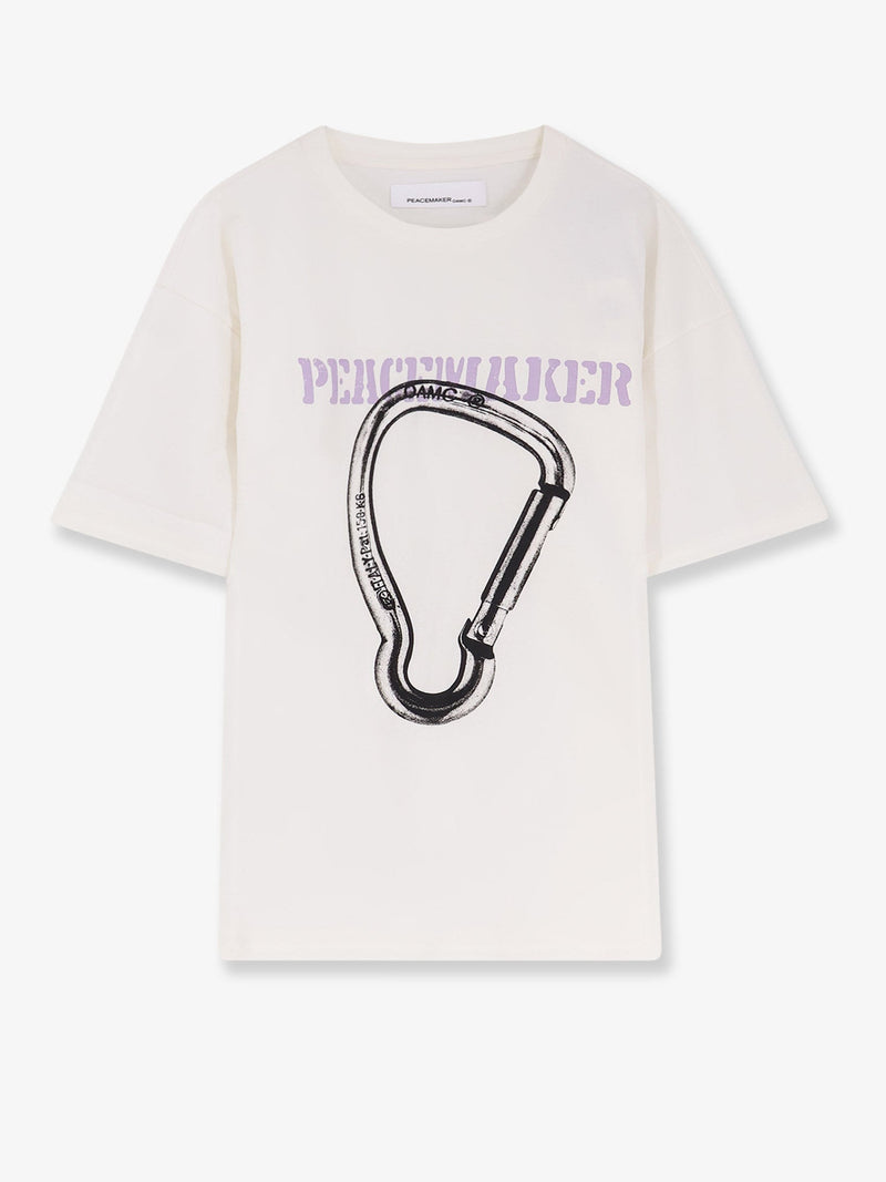 Oamc Peacemaker Camiseta de algodón Oamc Peacemaker blanca - World Class Fashion
