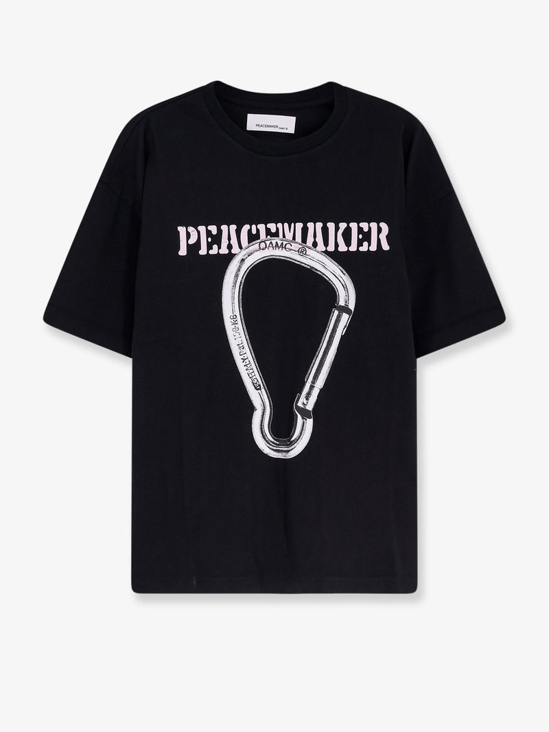 Oamc Peacemaker Camiseta de algodón Oamc Peacemaker Negra - World Class Fashion