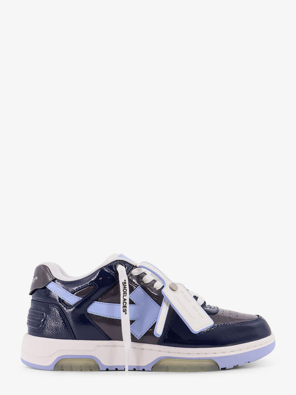 Off White Ooo Patent Lea Low-Top Patent Leather Sneakers