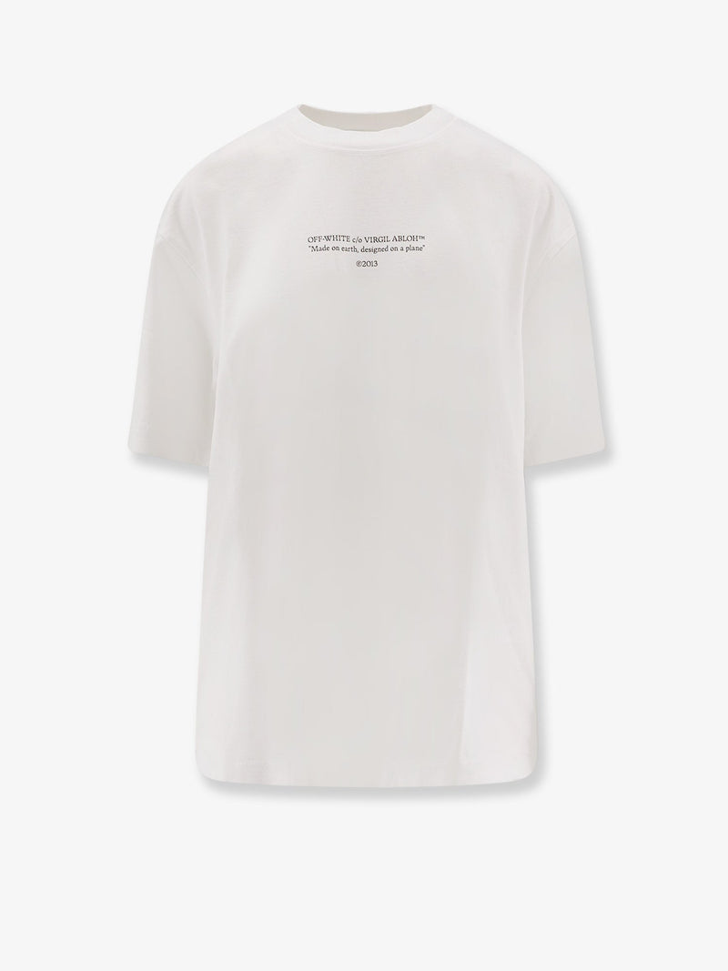 Off-White Off-White Cotton T-Shirt White Women - World Class Fashion